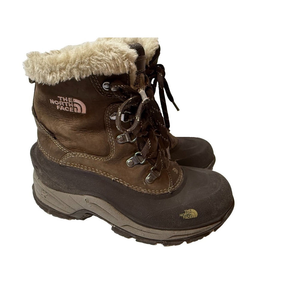 The North Face Chilkat Womens Winter Snow Boots US 9 Brown Waterproof PrimaLoft - Picture 2 of 16